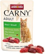 Animonda Carny Adult Wołowina Struś Saszetka 85G