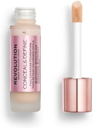 Makeup Revolution Conceal & Define Foundation Podkład Kryjący F3 23 ml