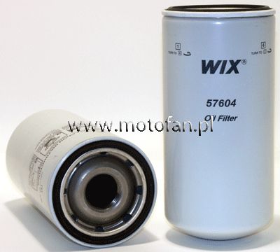 WIX Filtr oleju 57604 - IHC Equipment/Navistar Trucks
