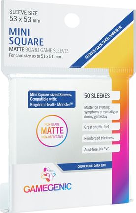 Gamegenic Matte Mini Square-Sized Sleeves 53x53mm 50 szt.