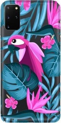 CaseGadget Nadruk Papuga i Kwiaty Samsung Galaxy S20+