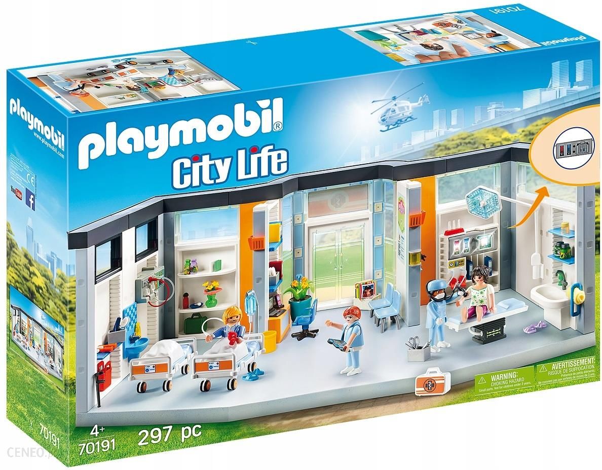 Playmobil City Life Szpital Z Wyposazeniem 70191 Ceny I Opinie Ceneo Pl