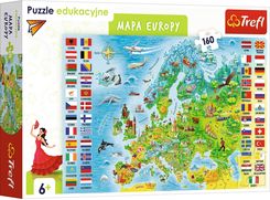 Trefl Puzzle Edukacyjne 160el. Mapa Europy 15558 - Puzzle