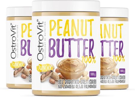 OstroVit Peanut Butter 100% Crunchy 1000g