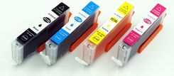 DD-PRINT ZESTAW TUSZY CLI-551 / CLI551 DO CANON MG5550 / 5650 / IP7250 / MX925 / MAGENTA, CYAN, BLACK, YELLOW / 15ML