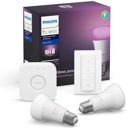 PHILIPS HUE White and color ambiance Zestaw startowy E27 2 szt. (929002216806)