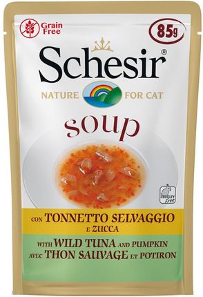 Schesir Cat Soup Kurczak Z Dynią 12X85G
