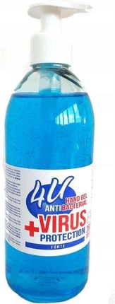 Żel antybakteryjny do rąk 4u + Virus Protection 500ml