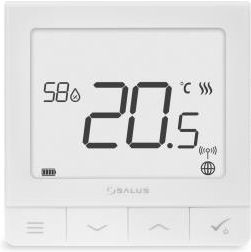 Salus Controls Regulator Temperatury Z Czujnikiem Wilgotności Akumulatorowy Sq610Rf