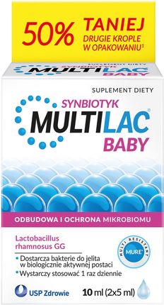 Multilac Baby probiotyk krople 2x5ml