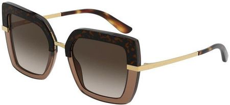 Okulary Przeciwsłoneczne Dolce & Gabbana Dg 4373 325613 - TOP HAVANA ON TRANSP BROWN