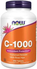 Zdjęcie Now Vitamin C 1000 with rose hips 250 tabl - Warka