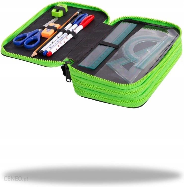 Coolpack Piórnik Dla Dziecka Cp Jumper 3 Pixels Piksele Dla Chłopca 3 Komorowy Z Wyposażeniem