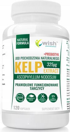 Kelp Jod Naturalny 325mcg +prebiotyk Wege 120 Kaps