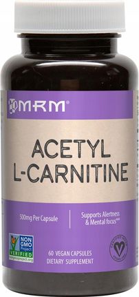 Mrm, Acetyl L-Karnityna, 500 mg, 60 kaps. vegan