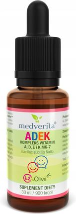 Medverita Adek Mk7 z K2 Olive dla dzieci 30ml