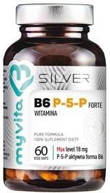 MyVita SILVER PURE 100% Witamina B6 P5P FORTE 60 kaps.