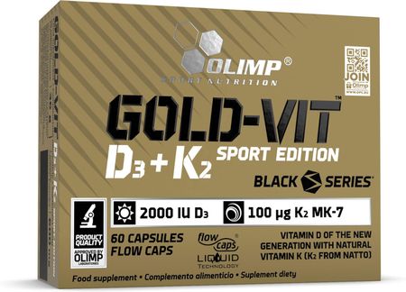 Olimp Gold-vit D3+K2 2000 Witamina D3 K2MK7 60CAPS