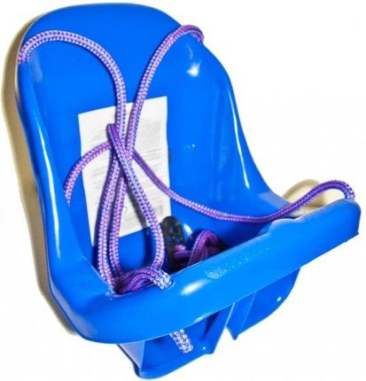 Bagiński Duża Huśtawka Kubełkowa Dla Dzieci Krzesełko + Pasy Niebieska