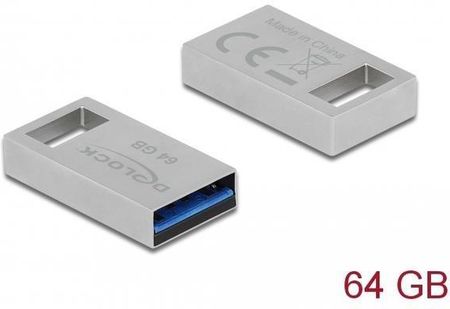 Delock Pendrive 64GB USB 3.0 micro metalowa obudowa