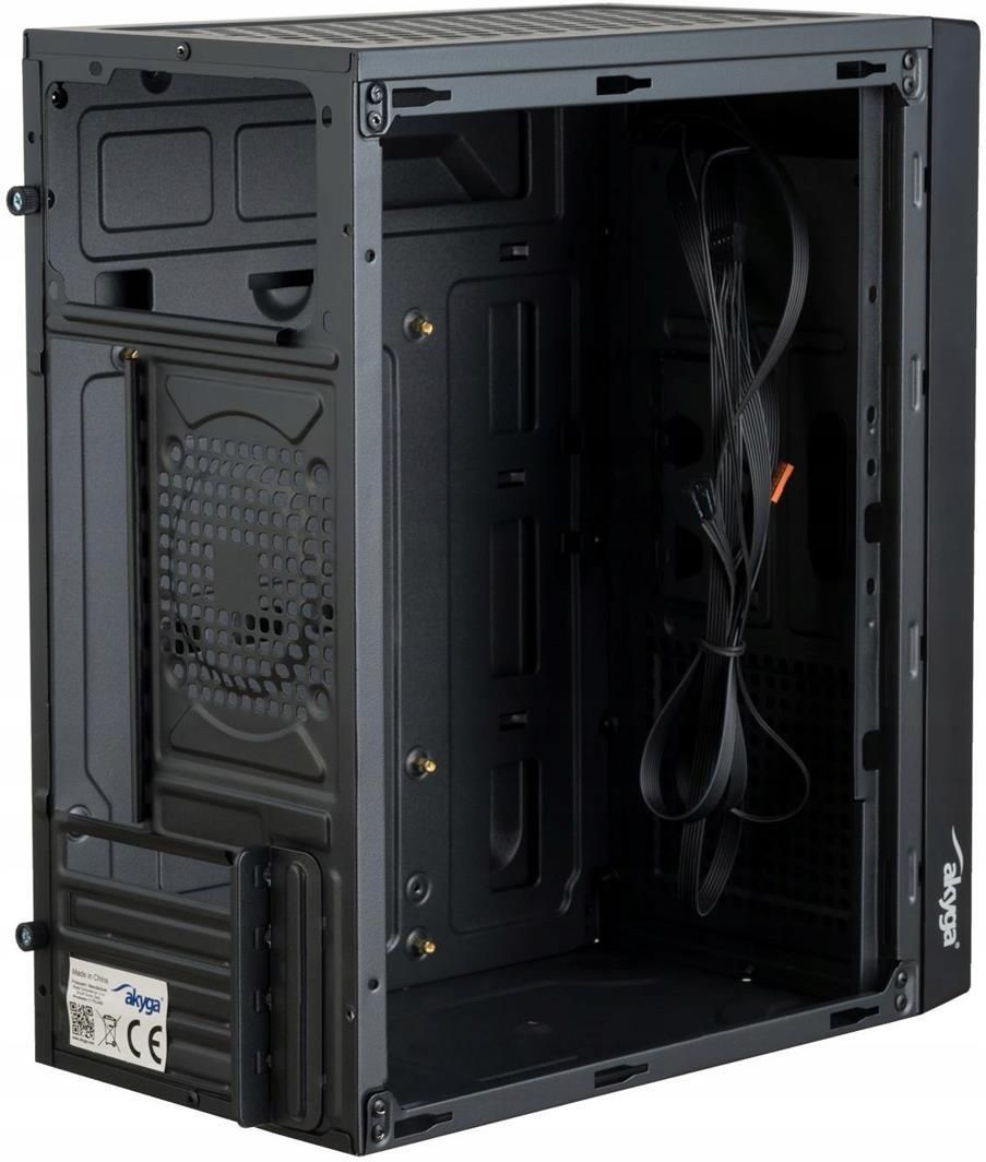 Akyga AK36BK Micro Tower PC Nero Flex-ATX micro ATX Mini-ITX ABS