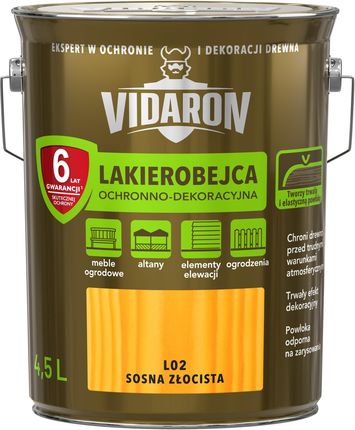 Vidaron Lakierobejca Ochronno-Dekoracyjna L02 Sosna Złocista 4,5L