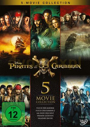 Pirates of the Caribbean 1-5 (Piraci z Karaibów 1-5) [5DVD]