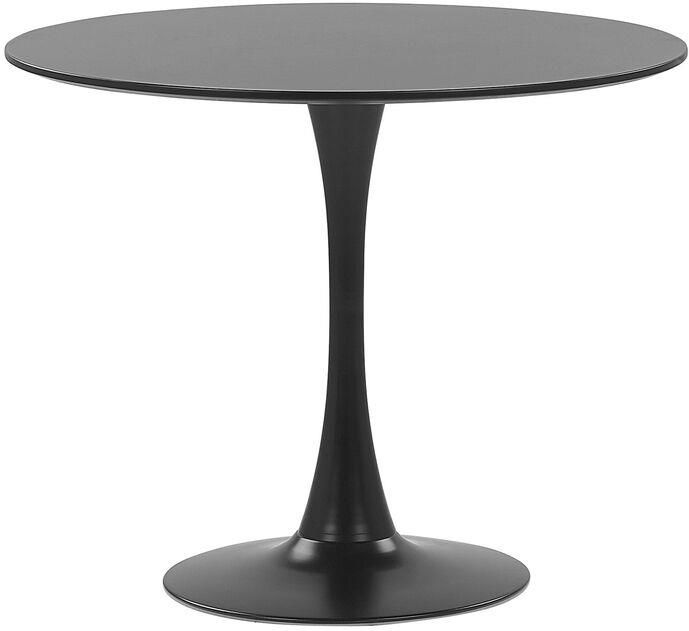 Beliani Stol Do Jadalni Okragly O 90 Cm Czarny Boca Opinie I Atrakcyjne Ceny Na Ceneo Pl