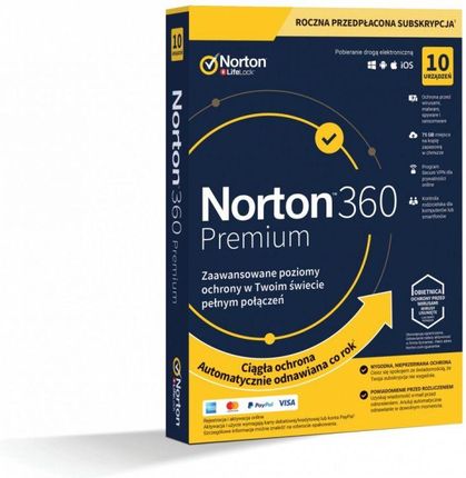 Symantec Norton 360 Premium 10U 1Y (21395046)