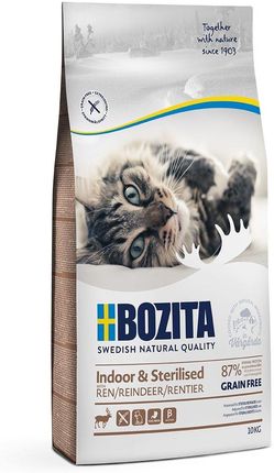 BOZITA Indoor & Sterilised Grain free Renifer 10kg