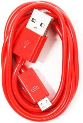 Omega Baja Pvc Micro To Usb & Data Poly Cable 1M Red (OUPVC3MR)