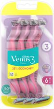 Zdjęcie Gillette Venus 3 Colors Maszynka do golenia x 6 różowy - Szczawnica