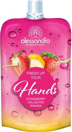Alessandro FRESH UP YOUR HANDS Bananowo-truskawkowy mus do rąk 50ml