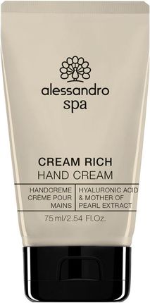 Alessandro SPA NAIL HAND FOOT Cream Rich Krem intensywnie nawilżajacy 75ml