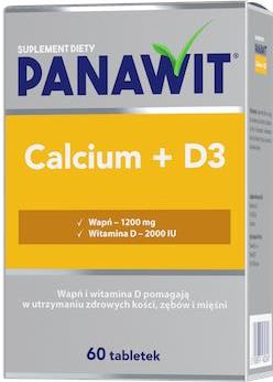 PANAWIT Calcium + D3 2000 IU 60 tabl