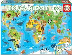 Zdjęcie Educa Puzzle 150El. Globus Zwierząt - Rypin