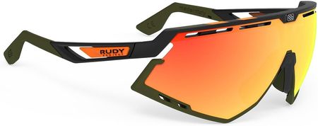 okulary Rudy Project Defender - Matte Black/Olive Orange Stripes/Multilaser Orange one size