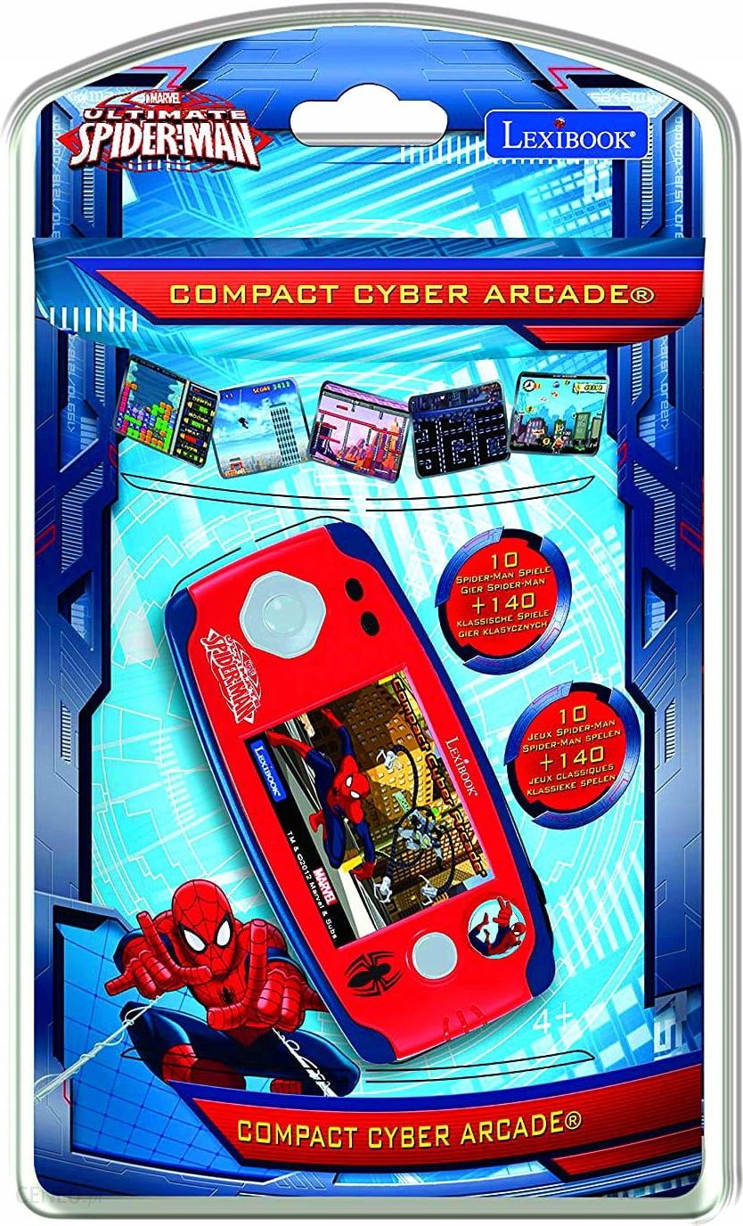 LEXiBOOK Spider-Man Cyber Arcade Pocket Game Console, 150 Games, LCD  Screen, Battery Operated, red/Blue, JL1895SP
