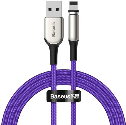 Baseus Zinc magnetyczny kabel USB - Lightning 1,5A 2m fioletowy (CALXC-I05)