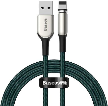 Baseus Zinc magnetyczny kabel USB - Lightning 1,5A 2m zielony (CALXC-I06)
