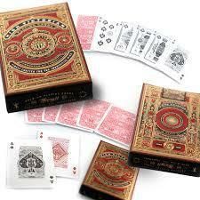 Theory11 Victorian Karty – Jeu De Cartes Poker Style Victorien Rouge – Édition Luxe USPCC