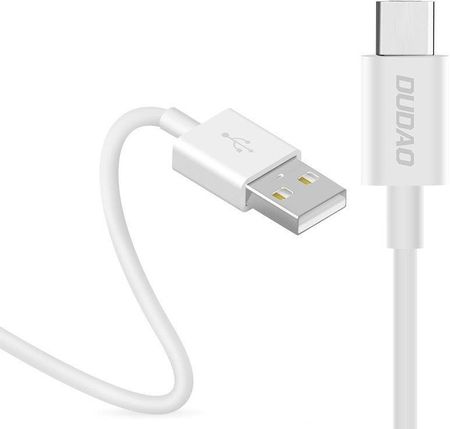 Dudao przewód kabel USB / USB Typ C 3A 1m biały (L1T)