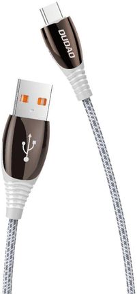 Dudao kabel przewód USB - USB Typ C 1,23m 3A szary (L7Pro)