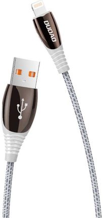 Dudao kabel przewód USB - Lightning 1,23m 3A szary (L7Pro)