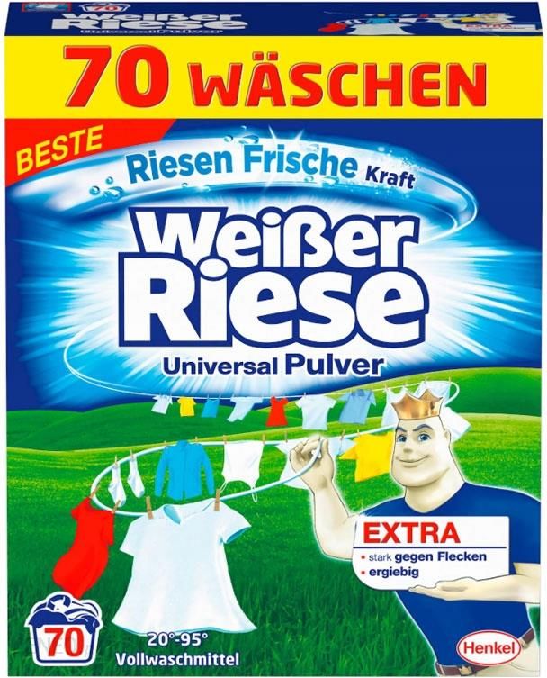 Weisser Riese Uniwersalny Proszek 70 - na atrakcyjne Prania Do 3,85kg Prań ceny i Opinie