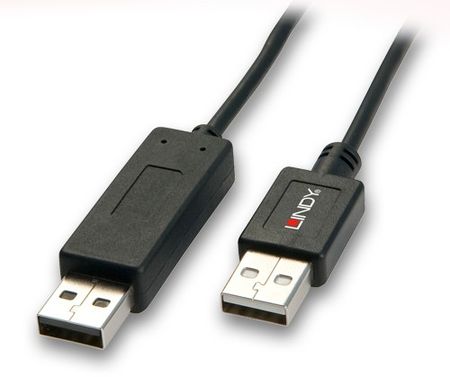 Kabel KVM Smart Data Link USB A-A 2.0 Lindy 42617 - 1m