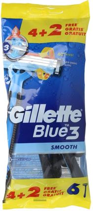 Gillette Blue 3 Maszynka Do Golenia Smooth 6 Szt