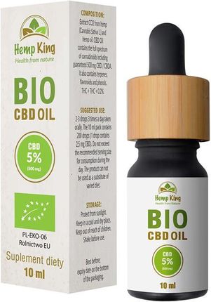 HempKing Olej CBD Bio 5% 10ml
