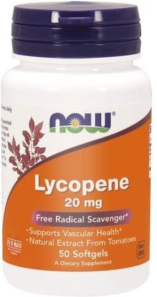 NOW Foods Lycopene 20 mg 50 kaps