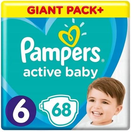 Pampers Active Baby Rozmiar 6, 13-18Kg 68Szt.